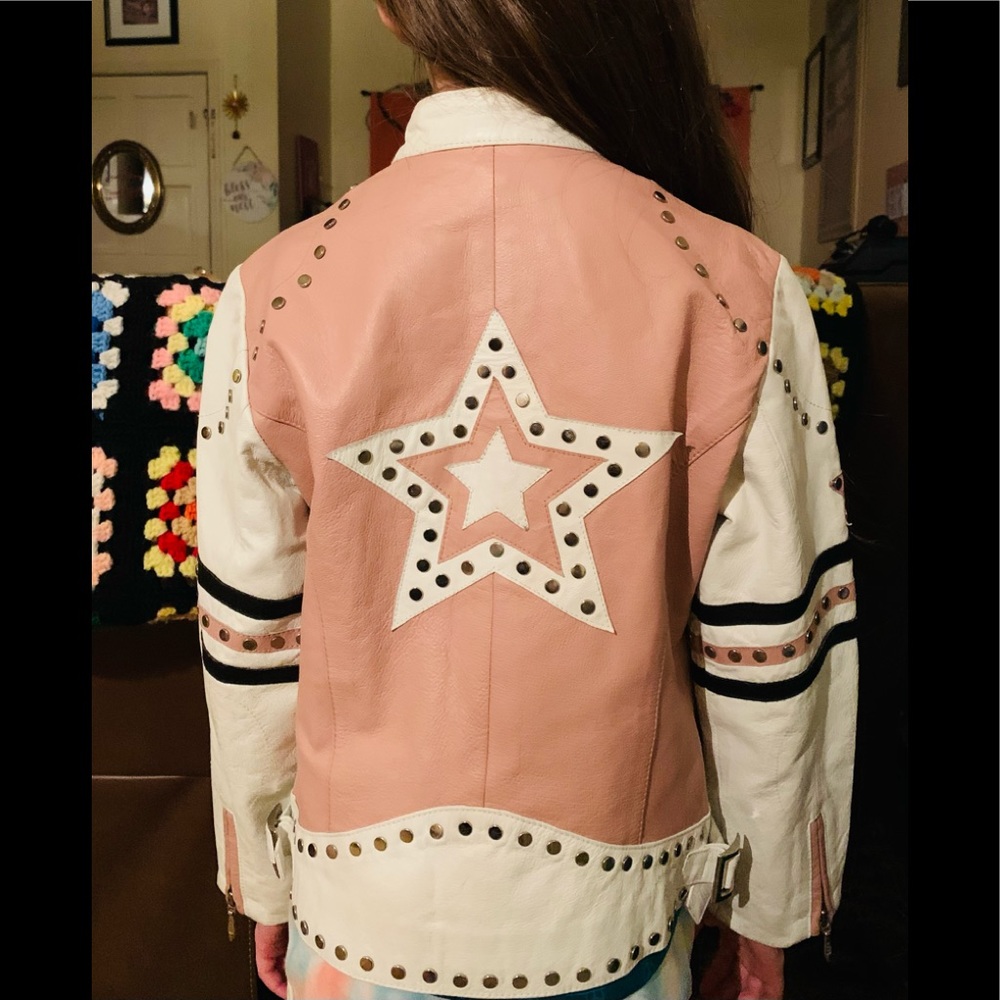 Wilsons Kids Leather Star Motorcycle rider Jacket